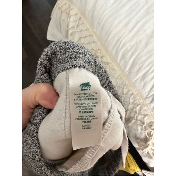 Roots Women’s Medium Canada Salt Pepper Jogger Pants - Picture 5 of 6